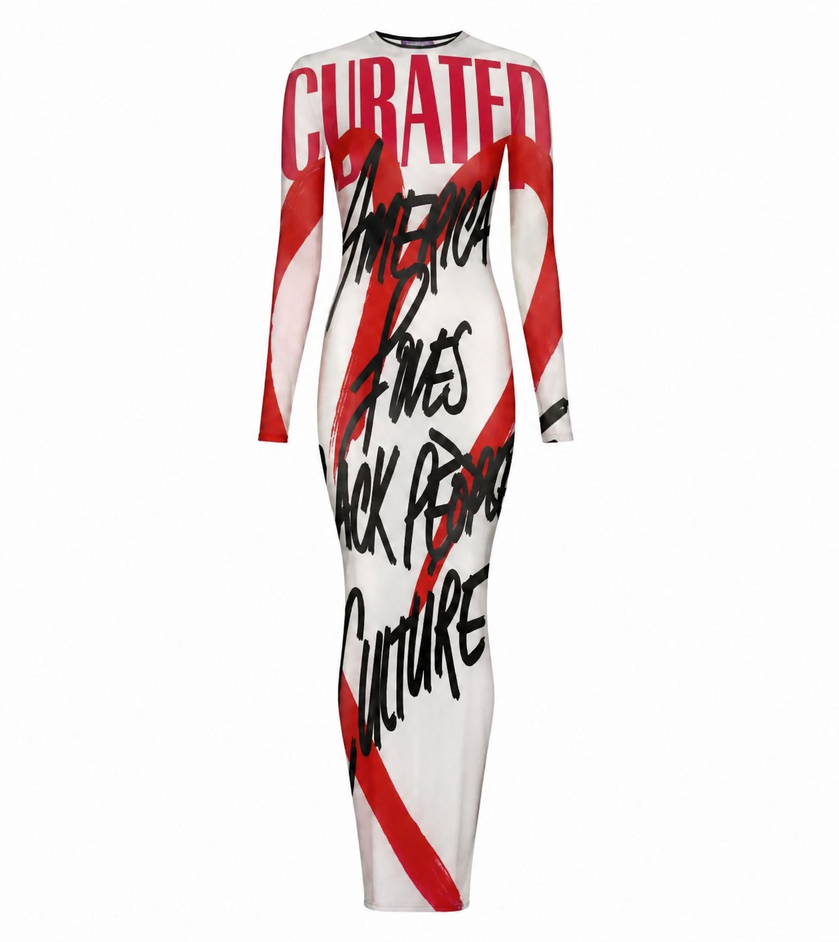 Graffiti midi Dress